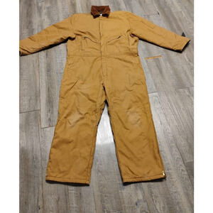 Vintage Walls Blizzard Pruf Brown Coverall Size 2X Tall chest 50-52 cotton nylon